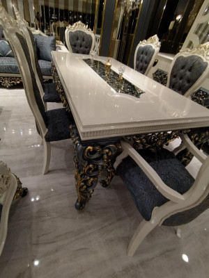 Elegancka jadalnia Stół obiadowy Luksusowy Tabela Glamorous Stół obiadowy Nowość