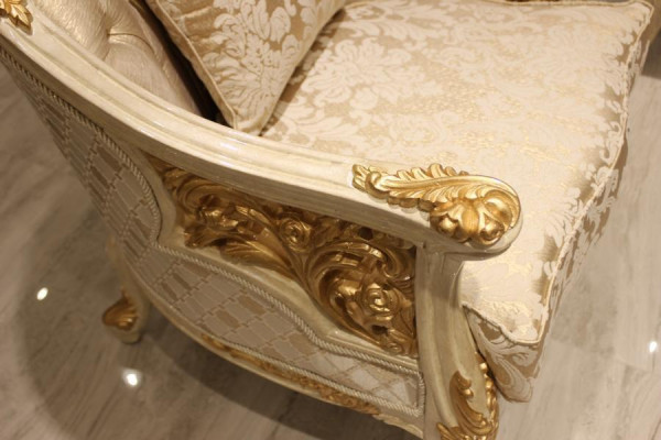 Szlachetny salon Fotel przytulny Fotel miejsce siedzące nowoczesny Zestaw Nowy