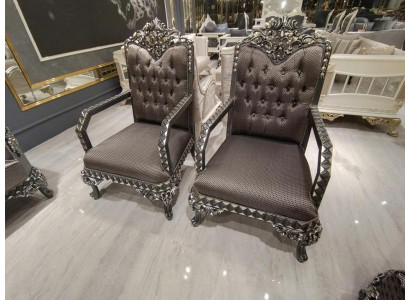 Luksusowy Komfortowy Salon Fotel Nowoczesny Fotel Stylowy Brąz