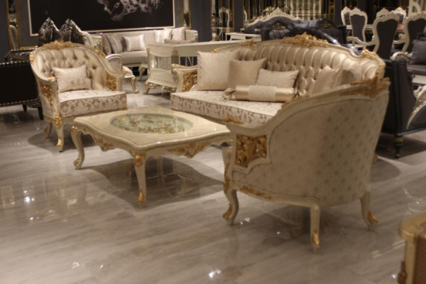 Bogaty stolik kawowy do salonu nowoczesny stolik kawowy New Deluxe Meble