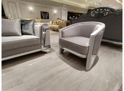 Eleganckie meble do salonu Nowoczesny Fotel Wysokiej jakości Fotel Szary Fotel
