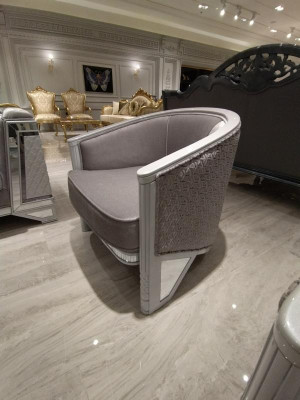 Eleganckie meble do salonu Nowoczesny Fotel Wysokiej jakości Fotel Szary Fotel