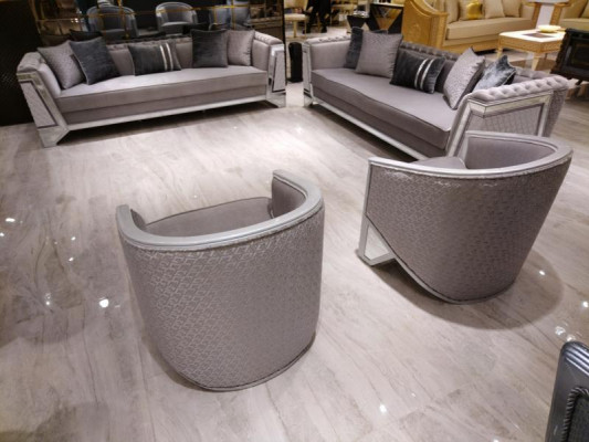 Eleganckie meble do salonu Nowoczesny Fotel Wysokiej jakości Fotel Szary Fotel