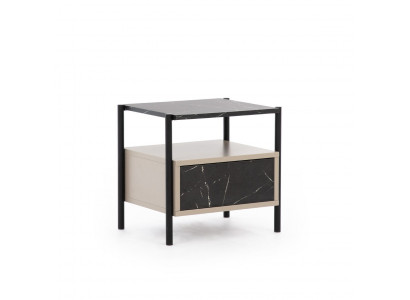 Sypialnia Designerska Konsola Nocna Designer Drewno Stolik nocny Noble Meble