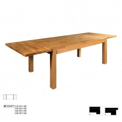 Tabela Stół obiadowy Massive Meble jadalnia 140x90cm Prawdziwe Drewno Lite drewno Nowe stoły