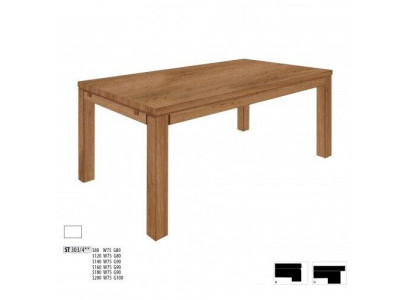 Stół obiadowy Tabela Grupa jadalnia Salon Ustaw Drewno Design stoły 140x90cm