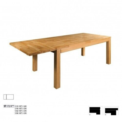 Tabela Stół obiadowy Massive Meble jadalnia 180x90cm Prawdziwe Drewno Lite drewno Nowe stoły