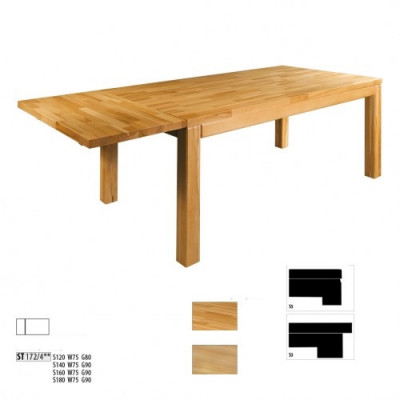 Tabela Stół obiadowy Massive Meble jadalnia 160x90cm Prawdziwe Drewno Lite drewno Nowe stoły