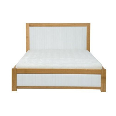 Łóżko Solidne drewno Podwójne łóżko małżeńskie Buk Sypialnia Meble Drewno 180x200cm Nowe