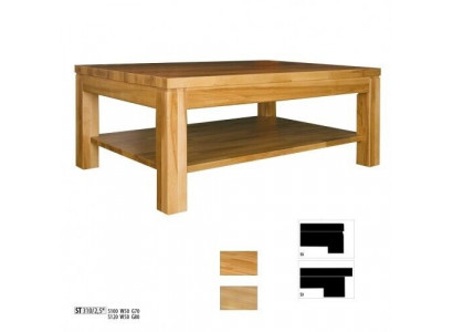 Stolik drewniany Stoliki do kawy z Drewno masywny salon Meble 120x80cm stoły Solidny