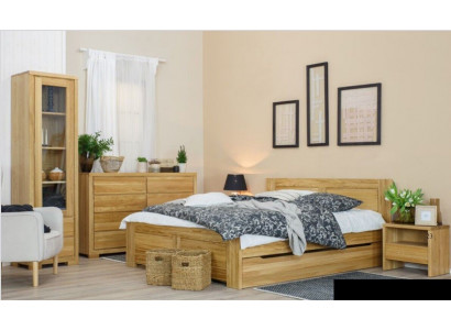 Sypialnia Łóżko Drewniane Oryginalne Drewno Łóżko Łóżko Hotelowe 180x200 cm Styl Masywne Meble