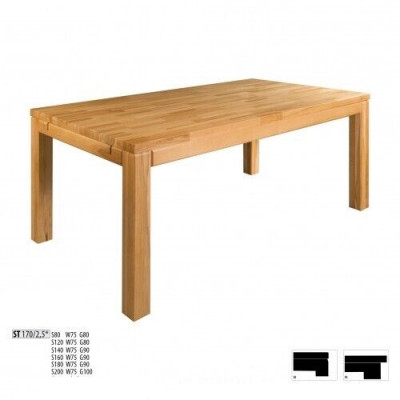 Stół obiadowy Drewno stoły Living Jadalnia Pokój Solidne drewno stoły do ​​jadalni Prawdziwe drewno 120x80