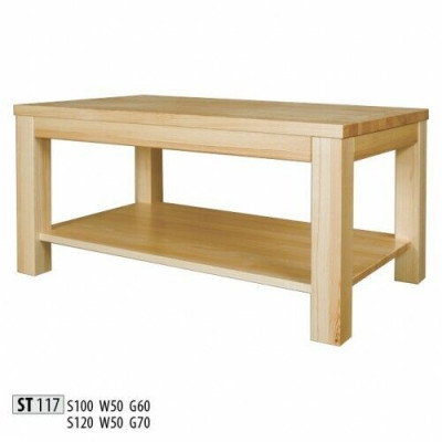 Stolik drewniany Stoliki do kawy z Drewno masywny salon Meble 120x70cm stoły Solidny