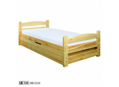 Sypialnia Łóżko Drewniane Oryginalne Drewno Łóżko Łóżko Hotel 90x200 Style Massive Meble