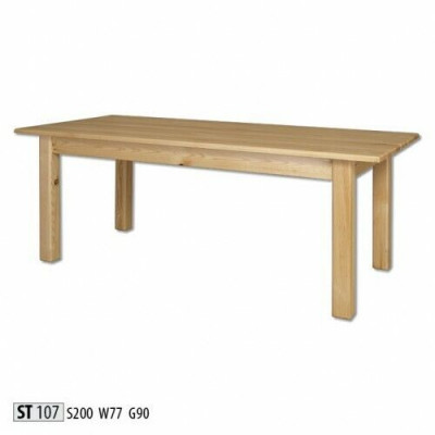 Tabela Stół obiadowy Massive Meble jadalnia 200x90cm Prawdziwe Drewno Lite drewno Nowe stoły