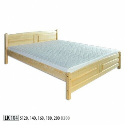 Łóżko 200x200cm Lite drewno -Łóżko Solidne drewno rama łóżka Podwójne łóżko