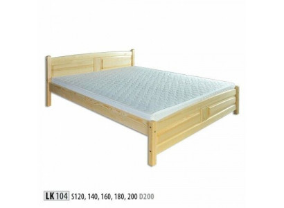 Łóżko 200x200cm Lite drewno -Łóżko Solidne drewno rama łóżka Podwójne łóżko