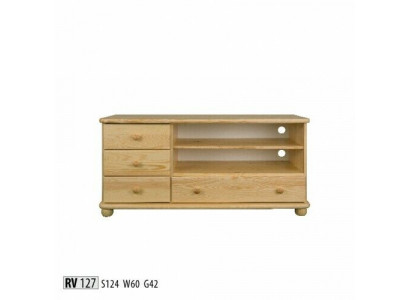 kredens rtv Drewno Kredens kredens salon Komody 124cm solidne Meble