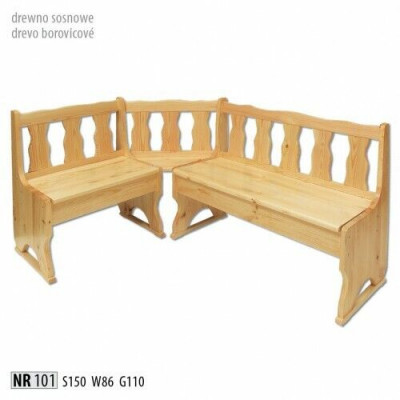 Grupa ławek narożnych Grupa mebli do jadalni Narożna grupa ławek Komoda Stołek Lita sosna Nowość