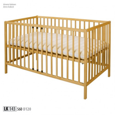 Łóżeczko dziecięce łóżko składane 120x60 Lite drewno Meble Drewno Meble Praca fizyczna
