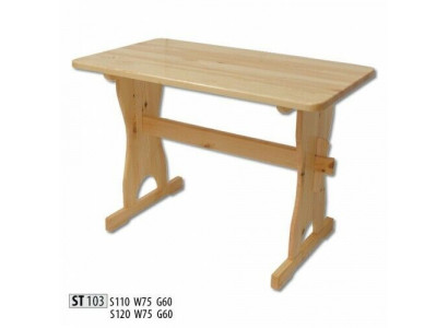 Stół obiadowy Drewno stoły Living Jadalnia Pokój Tabela 120x60 Solidne drewno stoły do ​​jadalni Prawdziwe drewno