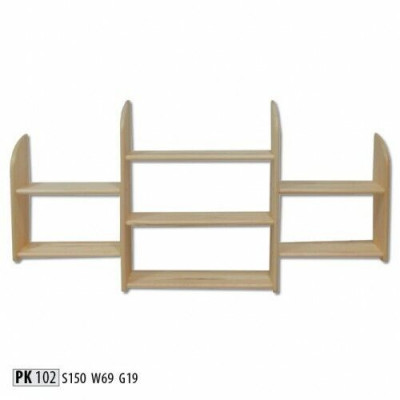 Półka ścienna Drewno sosnowe Solidny 150x69cm Lite drewno półka ścienna półka kwiatowa półka wisząca