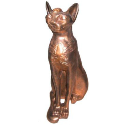Figurka Kot Egipski Bastet Posągi Figurki Dekoracyjne Plastikowy 37cm Egipt