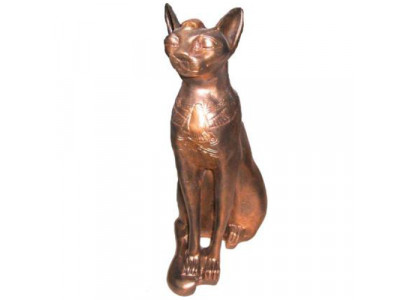 Figurka Kot Egipski Bastet Posągi Figurki Dekoracyjne Plastikowy 37cm Egipt