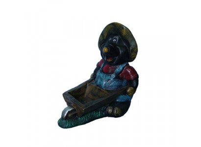 Projekt Kret Taczki Rysunek Statua Rzeźba Figurki Dekoracja 45 cm Dekoracja