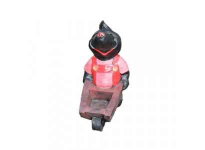 Projekt Kret Taczka Rysunek Statua Rzeźba Figurki Dekoracja 34 cm Dekoracja