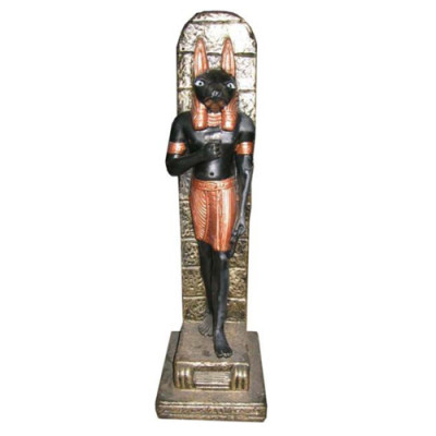 Egipska figurka Anubis Plastikowy bóg śmierci dekoracja posągów figurki 33cm
