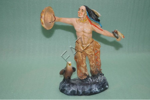 Projekt Indian Rysunek Statua Rzeźba Figury Rzeźby Dekoracja Dekoracja Streszczenie