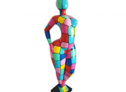 Abstrakcyjna Figura Posąg Kolorowe Malowane Posągi Rzeźby 130cm XXL Figurka Plastikowa