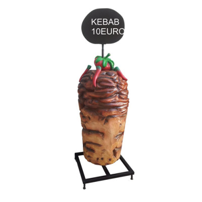 Stojak na Kebab Sklep Bude Restauracja Cena Znak Rzeźba Kebab 200cm Nowy
