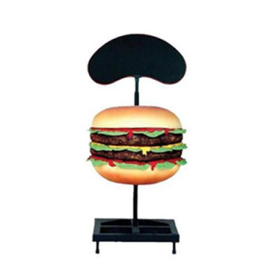 Rzeźba Podwójny stojak na hamburgery Cheeseburger. Statua