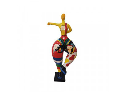 Abstrakcyjna Figura Posąg Kolorowe Malowane Posągi Rzeźby 132cm XXL Figurka Plastikowa