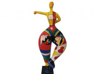 Abstrakcyjna Figura Posąg Kolorowe Malowane Posągi Rzeźby 132cm XXL Figurka Plastikowa