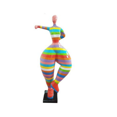 Rzeźby Abstrakcyjne Figura Statua Kolorowe Malowane Figury 132cm XXL Figurka Plastikowa