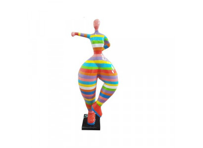 Rzeźby Abstrakcyjne Figura Statua Kolorowe Malowane Figury 132cm XXL Figurka Plastikowa