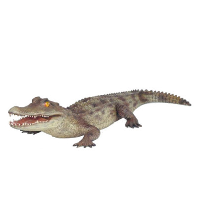 Krokodyl Dekoracja ogrodowa Naturalnej wielkości statua Figurki Rzeźba 198 cm Posągi Figu