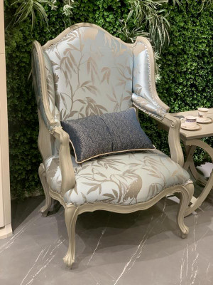Fotel Materiał Meble Jednomiejscowe Relaks Siedziba Design Kanapa Włókienniczy Fotel do Salonu