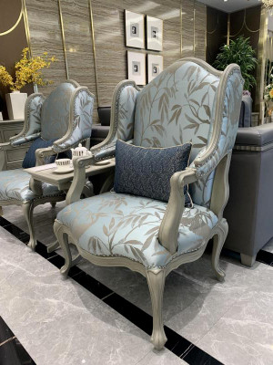 Fotel Materiał Meble Jednomiejscowe Relaks Siedziba Design Kanapa Włókienniczy Fotel do Salonu