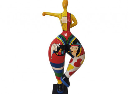 baletnica figura abstrakcyjne figury posągi nowoczesny posąg kolorowy malowany nowy 85cm