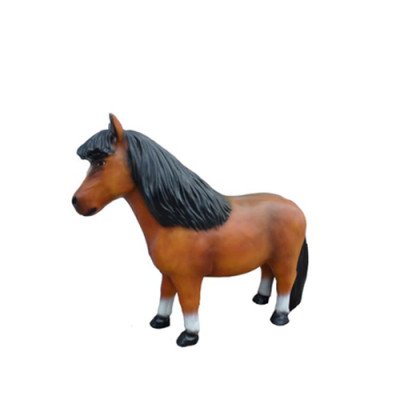 Abstrakcyjna figurka zwierzątka plastikowa rzeźba kucyk mini konie figurki ogrodowe 126 cm.