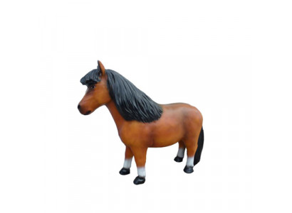 Abstrakcyjna figurka zwierzątka plastikowa rzeźba kucyk mini konie figurki ogrodowe 126 cm.