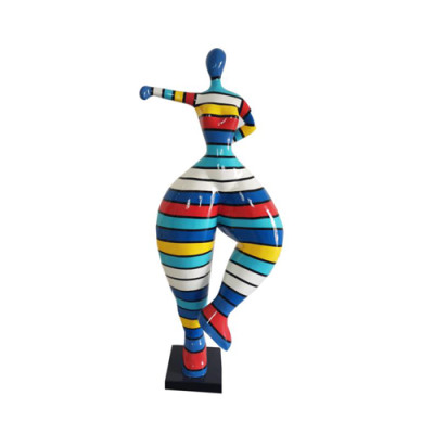 Nowoczesna figura baleriny rzeźba z PVC dekoracja 85cm figurki dekoracyjne posągi nowość