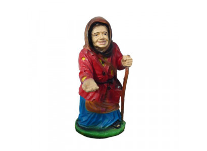 Figura dekoracyjna rzeźba statua 86 cm figurki posągi rzeźby stara kobieta ogrodowa P67