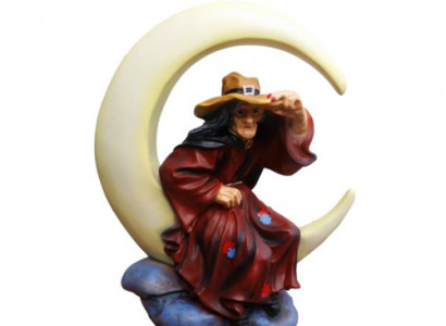 Figura Dekoracyjna Rzeźba Statua 80 cm Figury Posągi Rzeźby Witch Moon New P133