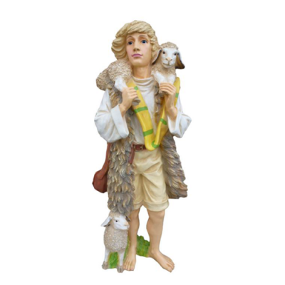 Figura dekoracyjna rzeźba statua 80 cm figurki statuetki rzeźby pasterz ogrodowy P96