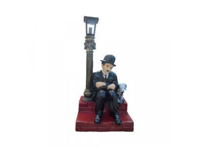 Lampa Lampa Rysunek Statua Rzeźba 70cm Posągi Rzeźby Charlie Chaplin P3